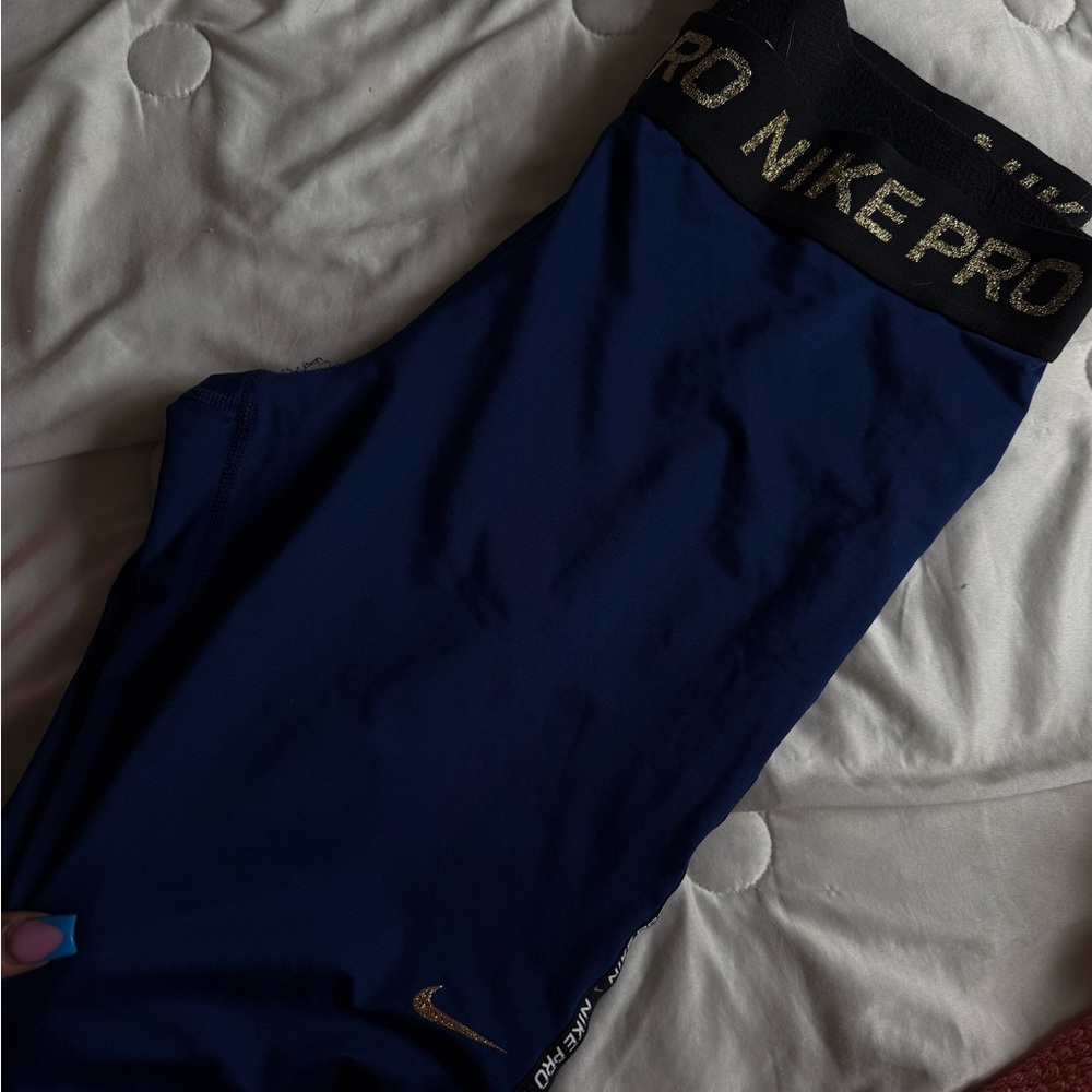 Nike Pro Blue Leggings